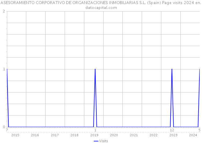 ASESORAMIENTO CORPORATIVO DE ORGANIZACIONES INMOBILIARIAS S.L. (Spain) Page visits 2024 