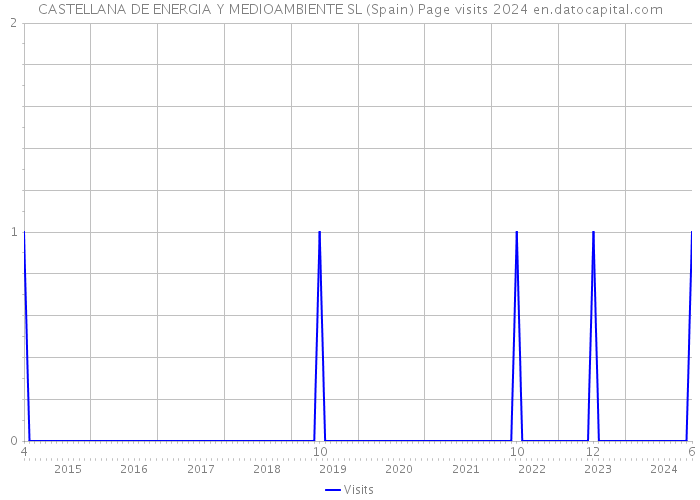 CASTELLANA DE ENERGIA Y MEDIOAMBIENTE SL (Spain) Page visits 2024 