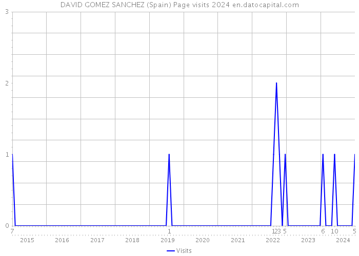 DAVID GOMEZ SANCHEZ (Spain) Page visits 2024 