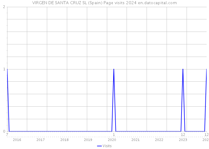 VIRGEN DE SANTA CRUZ SL (Spain) Page visits 2024 