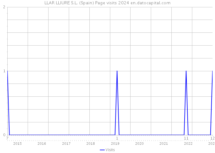 LLAR LLIURE S.L. (Spain) Page visits 2024 