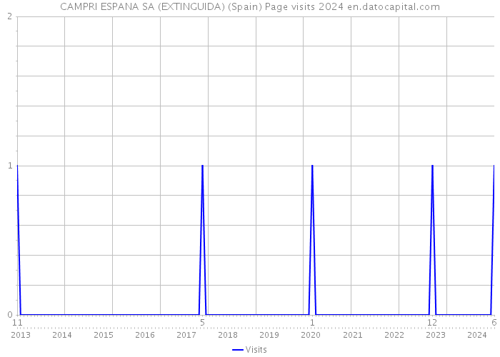 CAMPRI ESPANA SA (EXTINGUIDA) (Spain) Page visits 2024 