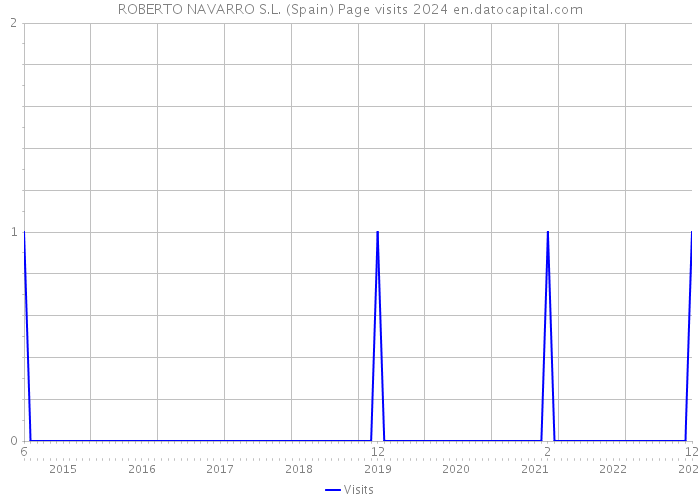 ROBERTO NAVARRO S.L. (Spain) Page visits 2024 