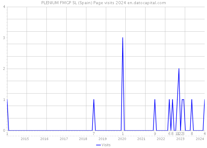 PLENIUM FMGP SL (Spain) Page visits 2024 