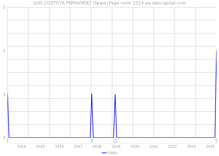 LUIS COSTOYA FERNANDEZ (Spain) Page visits 2024 