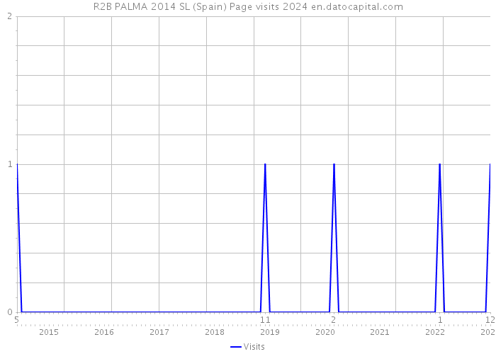 R2B PALMA 2014 SL (Spain) Page visits 2024 