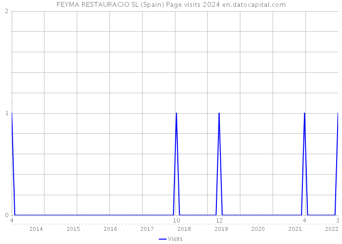 FEYMA RESTAURACIO SL (Spain) Page visits 2024 