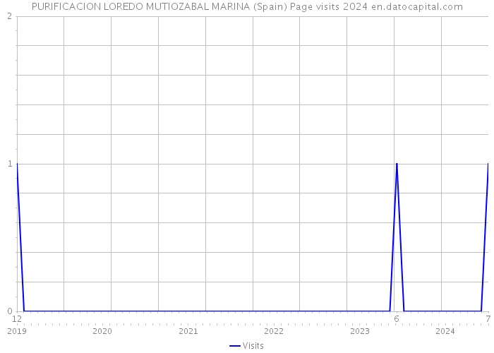 PURIFICACION LOREDO MUTIOZABAL MARINA (Spain) Page visits 2024 
