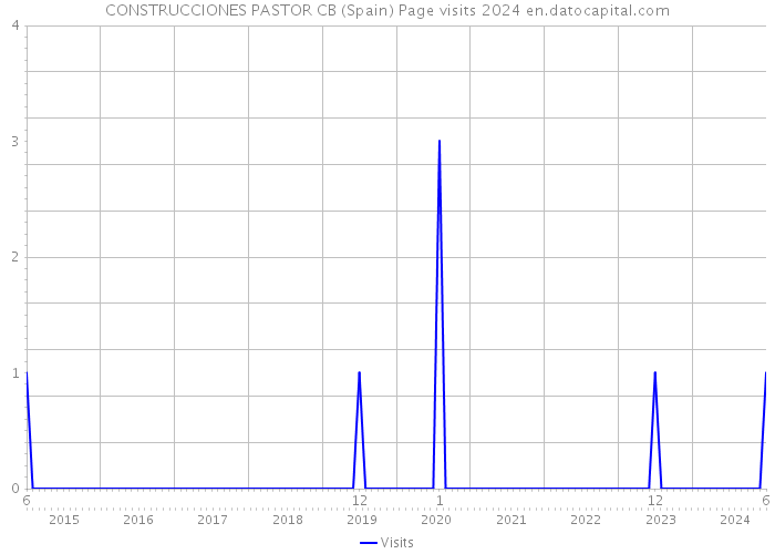 CONSTRUCCIONES PASTOR CB (Spain) Page visits 2024 