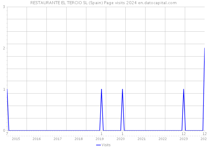 RESTAURANTE EL TERCIO SL (Spain) Page visits 2024 