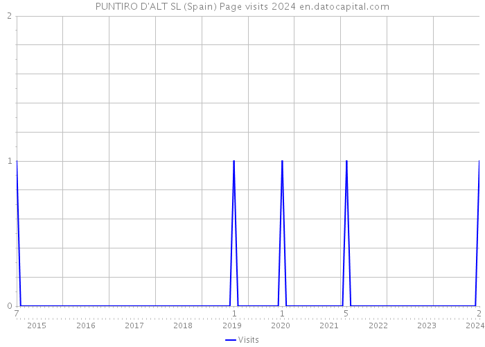 PUNTIRO D'ALT SL (Spain) Page visits 2024 