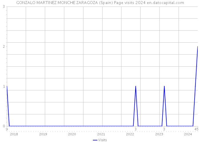 GONZALO MARTINEZ MONCHE ZARAGOZA (Spain) Page visits 2024 