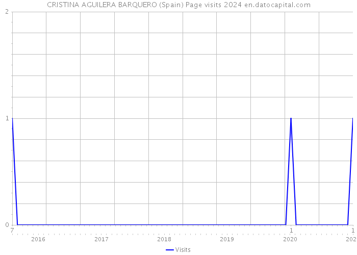 CRISTINA AGUILERA BARQUERO (Spain) Page visits 2024 