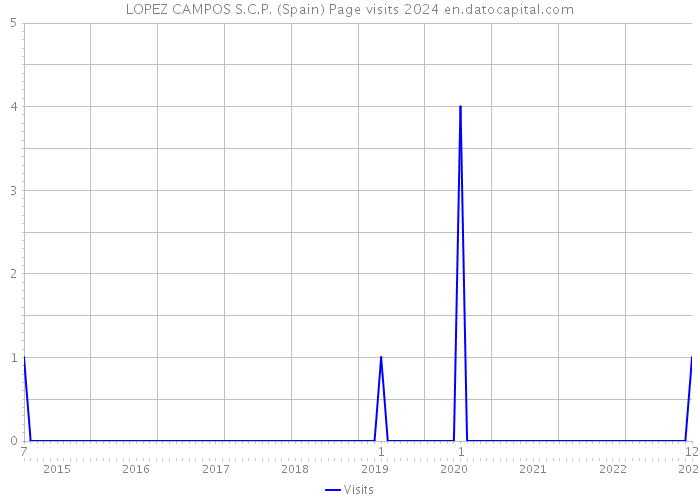 LOPEZ CAMPOS S.C.P. (Spain) Page visits 2024 