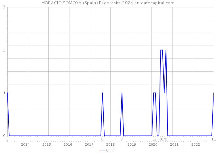 HORACIO SOMOYA (Spain) Page visits 2024 