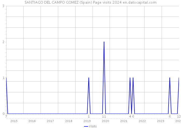SANTIAGO DEL CAMPO GOMEZ (Spain) Page visits 2024 