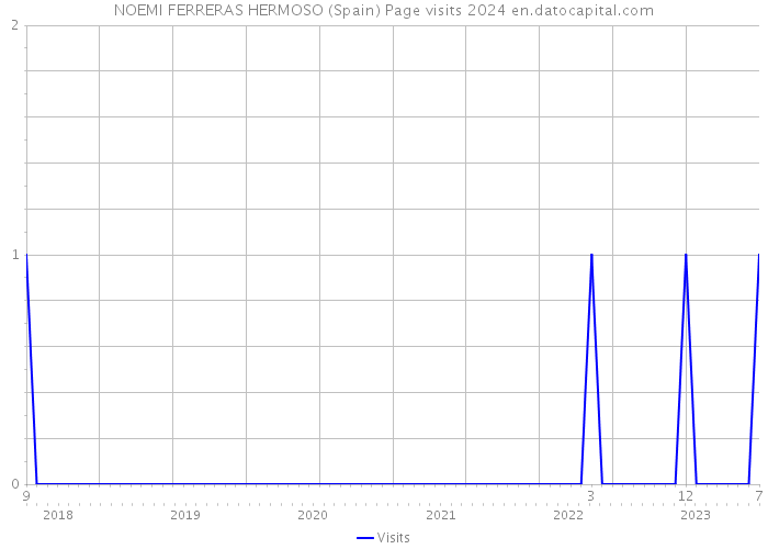 NOEMI FERRERAS HERMOSO (Spain) Page visits 2024 