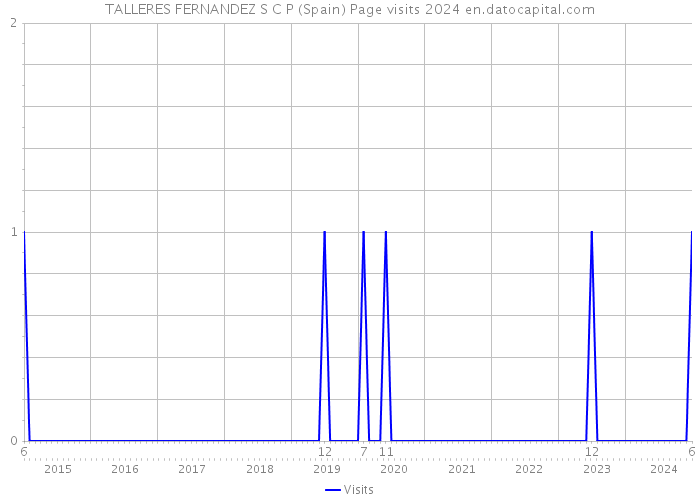 TALLERES FERNANDEZ S C P (Spain) Page visits 2024 