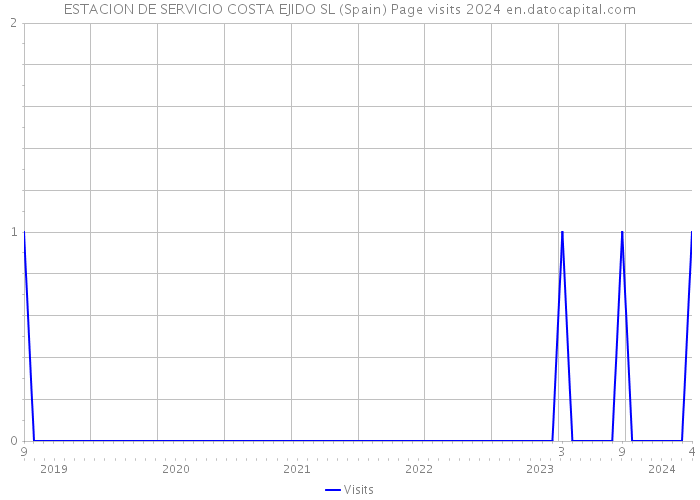 ESTACION DE SERVICIO COSTA EJIDO SL (Spain) Page visits 2024 