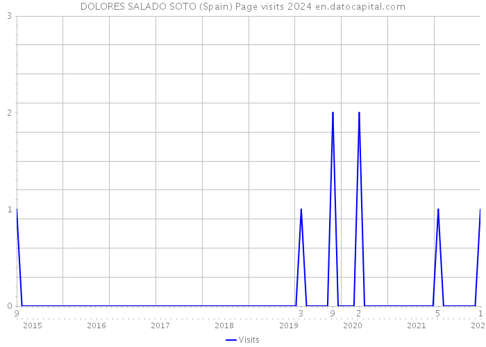 DOLORES SALADO SOTO (Spain) Page visits 2024 
