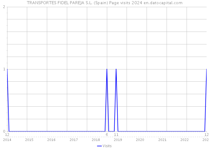 TRANSPORTES FIDEL PAREJA S.L. (Spain) Page visits 2024 