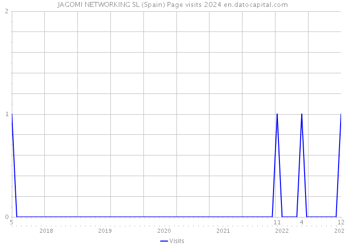 JAGOMI NETWORKING SL (Spain) Page visits 2024 