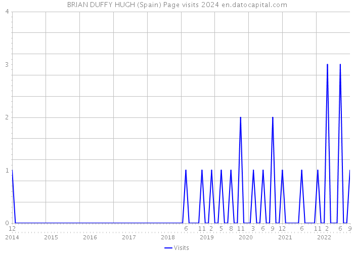 BRIAN DUFFY HUGH (Spain) Page visits 2024 