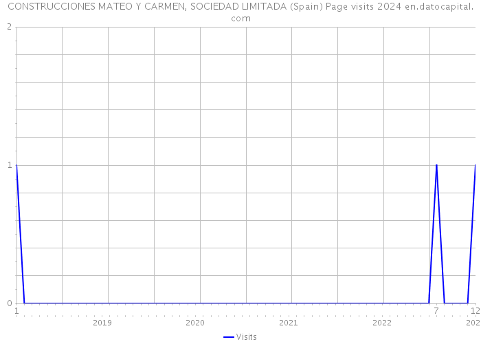 CONSTRUCCIONES MATEO Y CARMEN, SOCIEDAD LIMITADA (Spain) Page visits 2024 