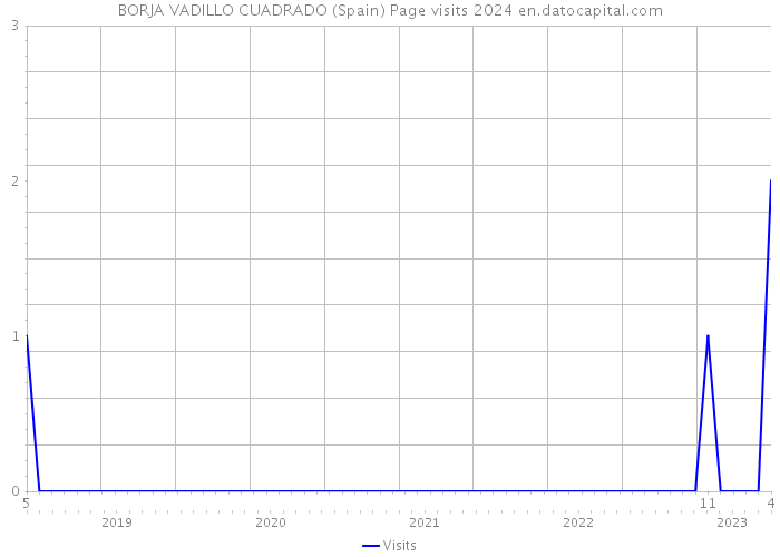 BORJA VADILLO CUADRADO (Spain) Page visits 2024 