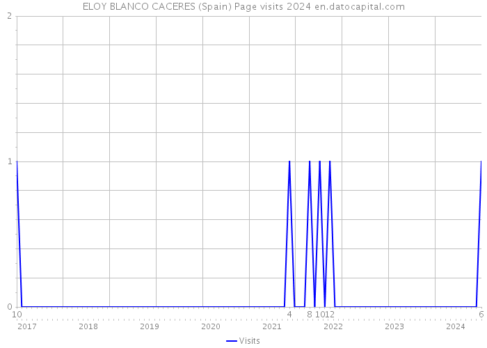 ELOY BLANCO CACERES (Spain) Page visits 2024 