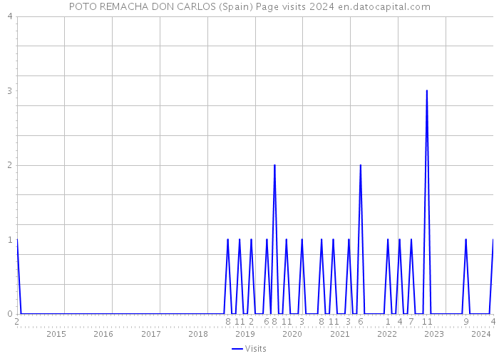POTO REMACHA DON CARLOS (Spain) Page visits 2024 