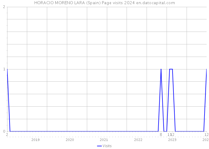 HORACIO MORENO LARA (Spain) Page visits 2024 