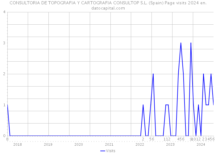 CONSULTORIA DE TOPOGRAFIA Y CARTOGRAFIA CONSULTOP S.L. (Spain) Page visits 2024 