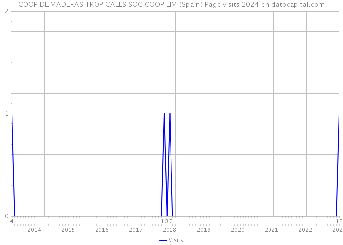 COOP DE MADERAS TROPICALES SOC COOP LIM (Spain) Page visits 2024 