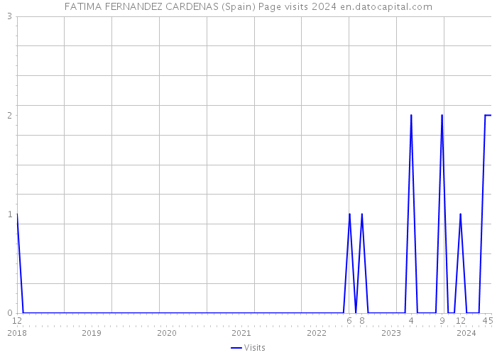 FATIMA FERNANDEZ CARDENAS (Spain) Page visits 2024 