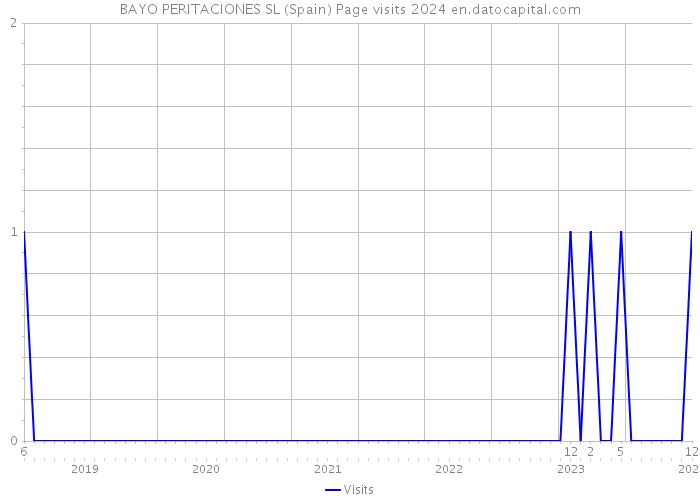 BAYO PERITACIONES SL (Spain) Page visits 2024 