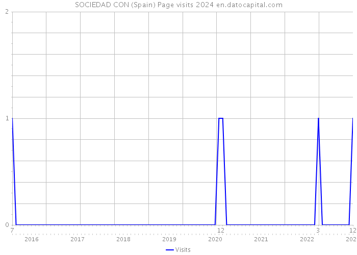 SOCIEDAD CON (Spain) Page visits 2024 