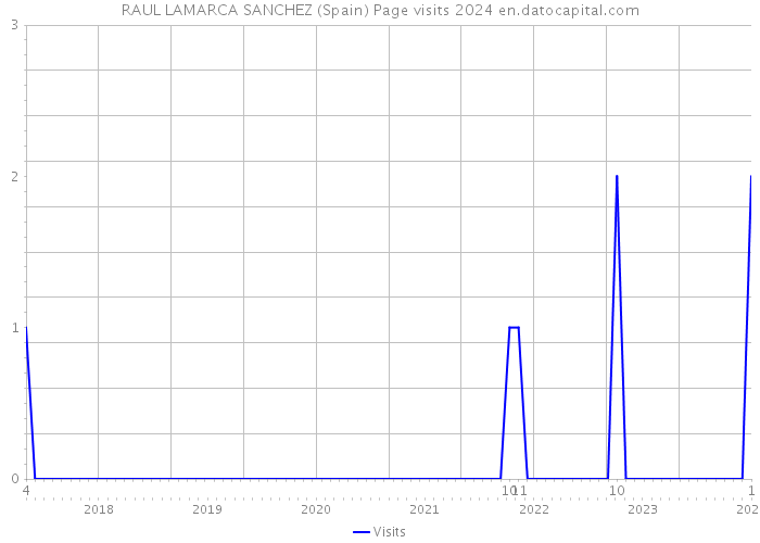 RAUL LAMARCA SANCHEZ (Spain) Page visits 2024 