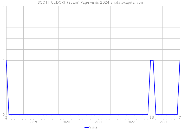 SCOTT GUDORF (Spain) Page visits 2024 