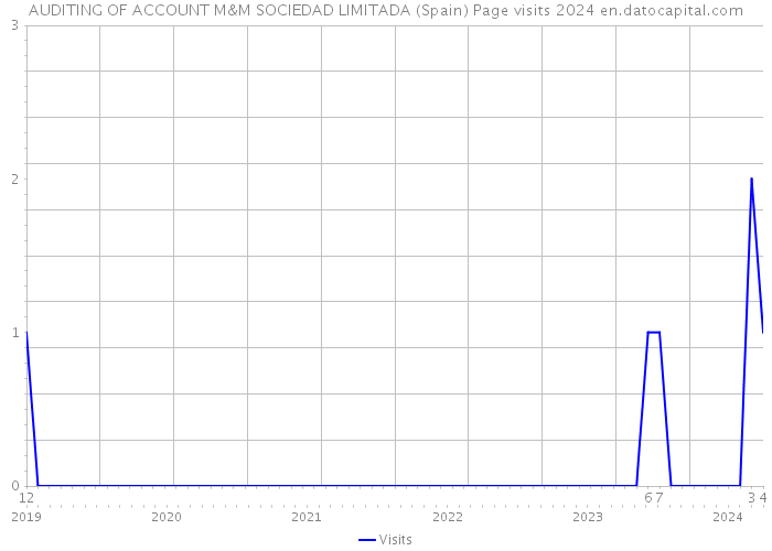 AUDITING OF ACCOUNT M&M SOCIEDAD LIMITADA (Spain) Page visits 2024 