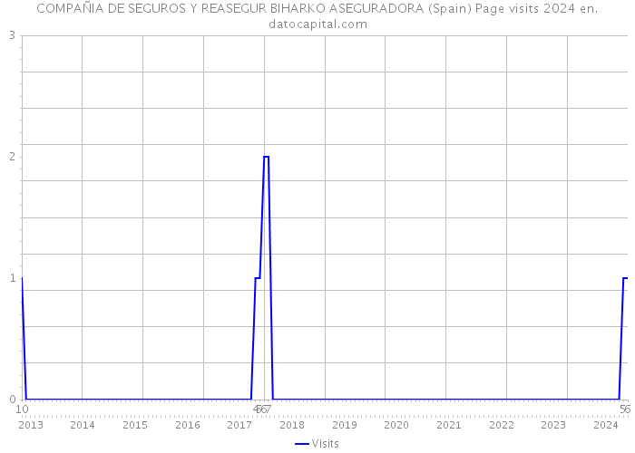 COMPAÑIA DE SEGUROS Y REASEGUR BIHARKO ASEGURADORA (Spain) Page visits 2024 