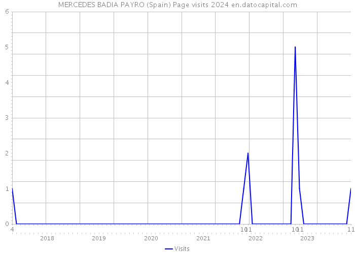 MERCEDES BADIA PAYRO (Spain) Page visits 2024 