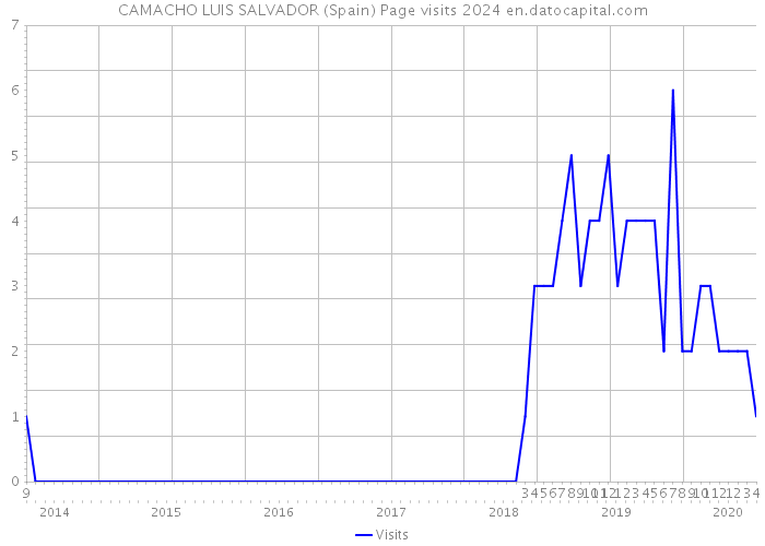 CAMACHO LUIS SALVADOR (Spain) Page visits 2024 