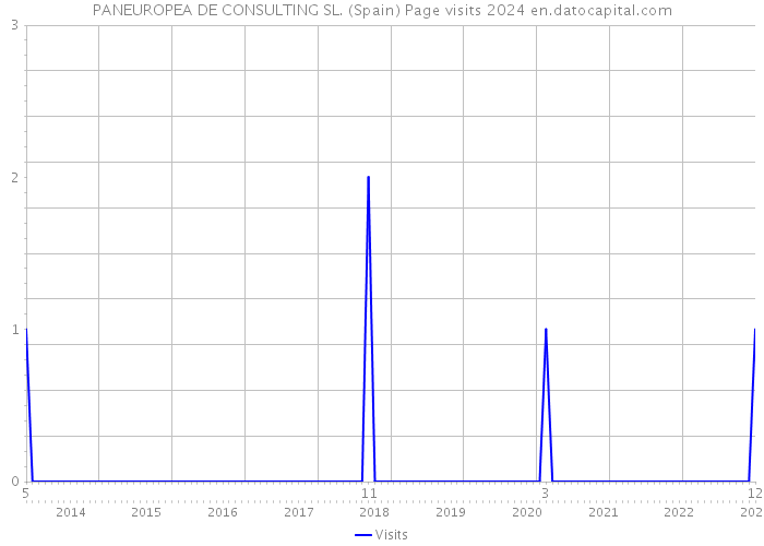 PANEUROPEA DE CONSULTING SL. (Spain) Page visits 2024 