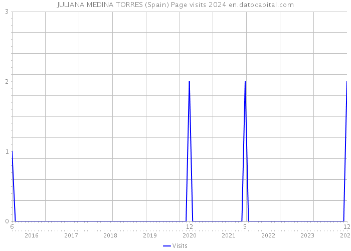JULIANA MEDINA TORRES (Spain) Page visits 2024 