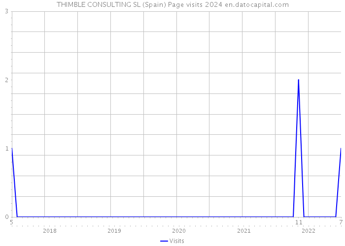 THIMBLE CONSULTING SL (Spain) Page visits 2024 