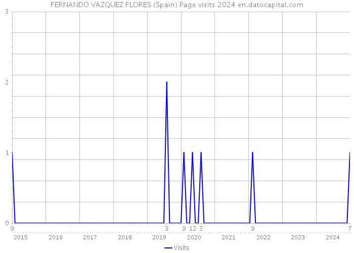 FERNANDO VAZQUEZ FLORES (Spain) Page visits 2024 