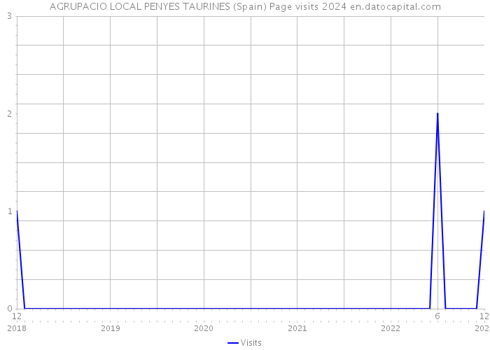AGRUPACIO LOCAL PENYES TAURINES (Spain) Page visits 2024 