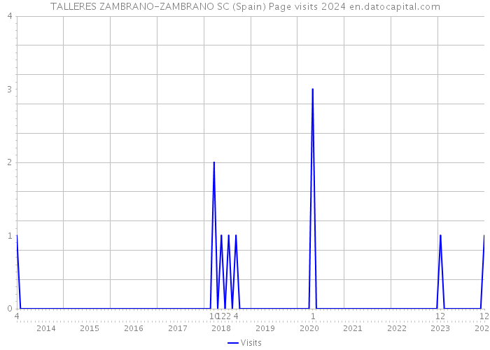 TALLERES ZAMBRANO-ZAMBRANO SC (Spain) Page visits 2024 