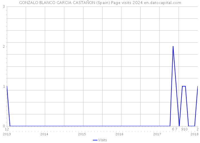 GONZALO BLANCO GARCIA CASTAÑON (Spain) Page visits 2024 